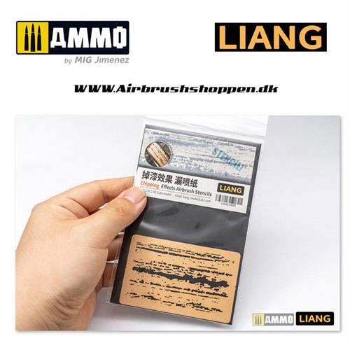 LIANG-0009 Chipping Effects Airbrush Stencils